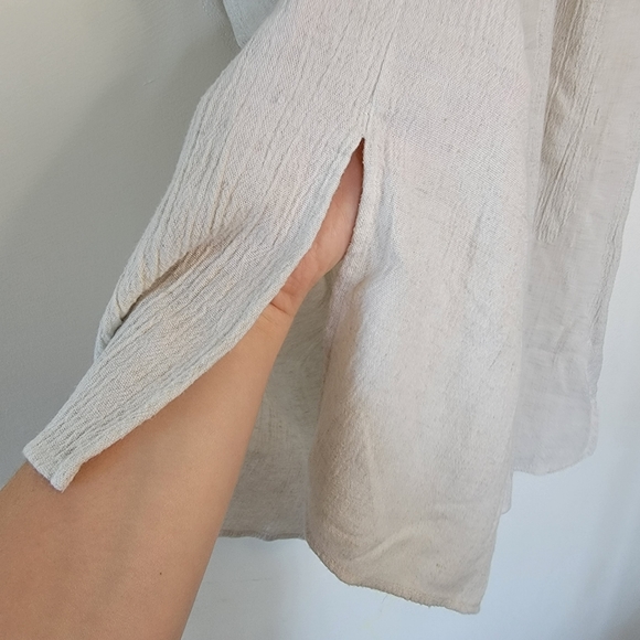 Studio C Shirt Classic Collection Button Down linen blend Plus 18/20 women's - Picture 4 of 7